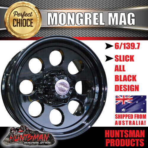 15x8 Black Mongrel Mag Wheel 6/139.7 PCD & 31X10.5R15 Gladiator X Comp Mud Tyre 31 10.5 15 - Image 2