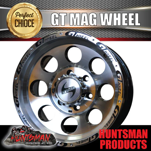 15X8 GT Alloy Mag Wheel Rim 6/139.7 pcd, -20 Offset Fits Landcruiser Nissan etc - Image 7