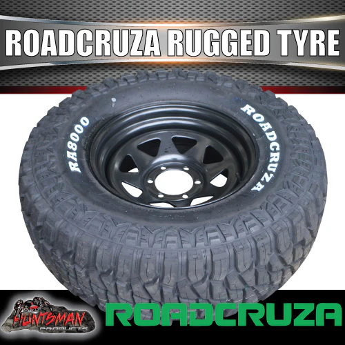 265/75R16 Roadcruza RA8000 Tyre on 16" Black Steel Wheel Rim. 123/120Q 3 Ply Sidewall - Image 4