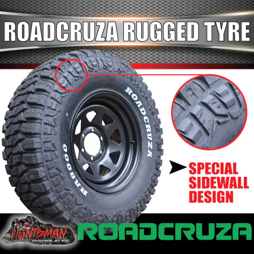 265/75R16 Roadcruza RA8000 Tyre on 16" Black Steel Wheel Rim. 123/120Q 3 Ply Sidewall - Image 6