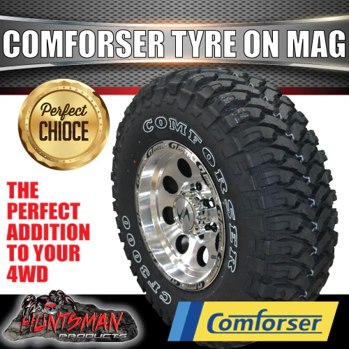 16x8 GT Alloy Mag Wheel Rim & 245/75R16 Comforser Mud Tyre 245 75 16 - Image 4
