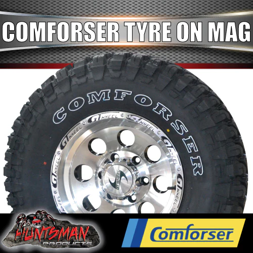 16x8 GT Alloy Mag Wheel Rim & 245/75R16 Comforser Mud Tyre 245 75 16 - Image 6