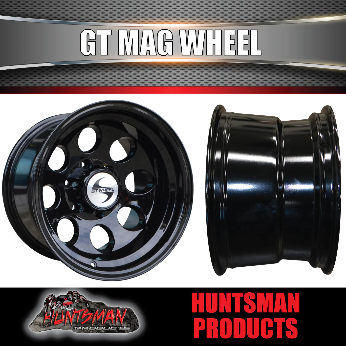 16x10 -44 Black GT Alloy Mag Wheel Rim 4X4 4WD 6/139.7 PCD Toyota Nissan Patrol - Image 3