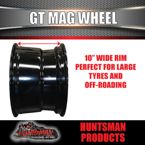 16x10 -44 Black GT Alloy Mag Wheel Rim 4X4 4WD 6/139.7 PCD Toyota Nissan Patrol - Image 4
