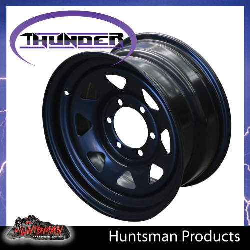 16X7 6 Stud Thunder Steel Rim +25 Offset 6/139.7 PCD. Fits Ranger, Hilux, BT 50, D-Max etc