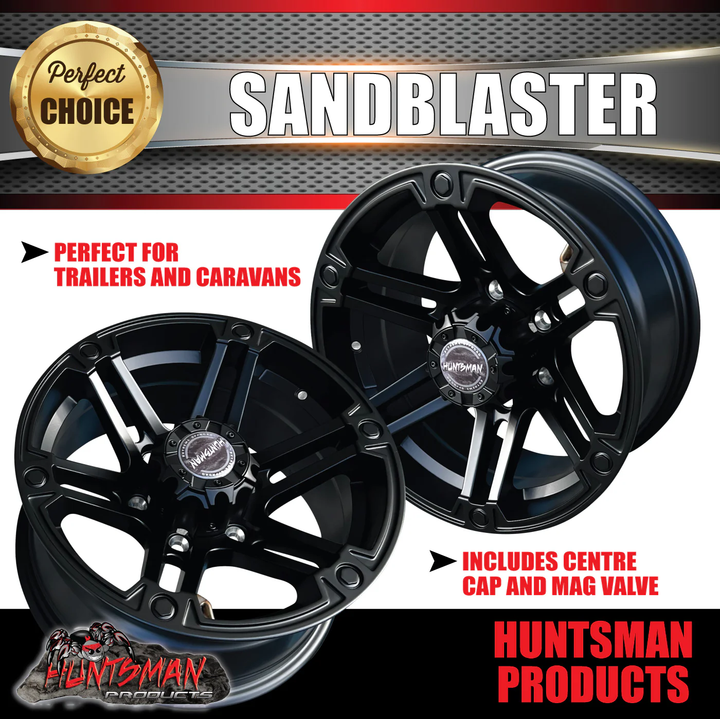 16X8, 0 Offset Sandblaster Mag Wheel 6/139.7 pcd. Suit Landcruiser Patrol - Image 3