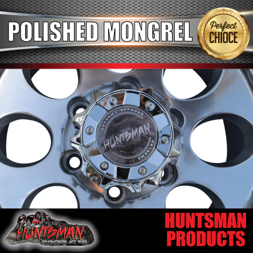 16X8 -22 Mongrel Alloy Mag Wheel Rim 6/139.7 pcd. Polished Finish. Fits Landcruiser, Patrol, Hilux, BT50, Ranger Etc - Image 5