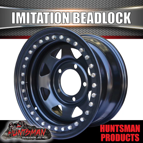 16X8 5/150 PCD 0 Offset Steel Imitation Beadlock Rim. Fits Toyota Landcruiser - Image 3