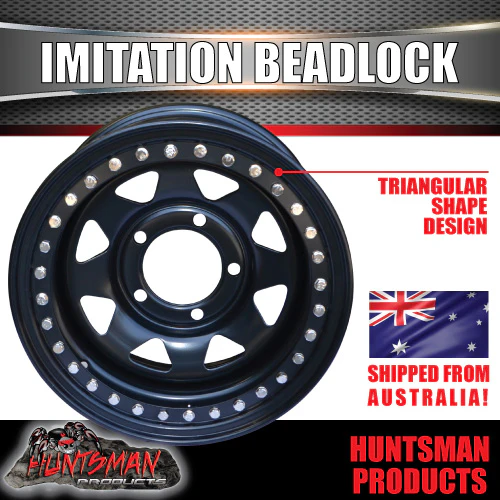 16X8 5/150 PCD 0 Offset Steel Imitation Beadlock Rim. Fits Toyota Landcruiser - Image 6