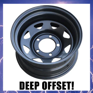 16x8 5/150 PCD Black thunder Steel Wheel Rim -50 Offset. Fits Toyota Landcruiser - Image 4