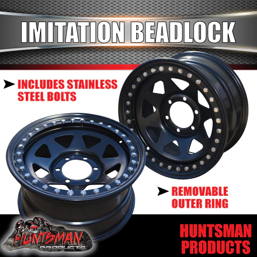 16X8 6/139.7 PCD +20 Offset Steel Imitation Beadlock Rim. Fits Ranger, Hilux, BT 50, D-Max etc - Image 4