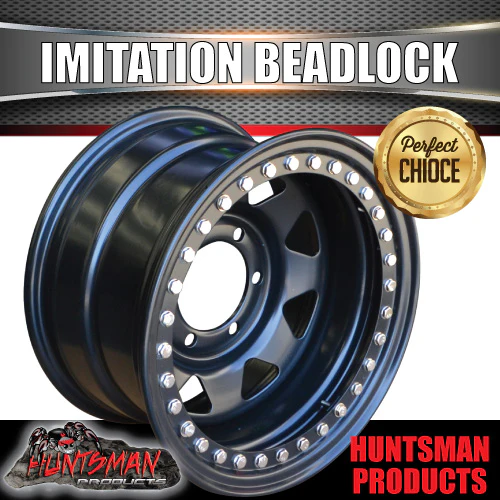 16X8 6/139.7 PCD -23 Offset Steel Imitation Beadlock Rim. Fits Landcruiser, Patrol etc - Image 4
