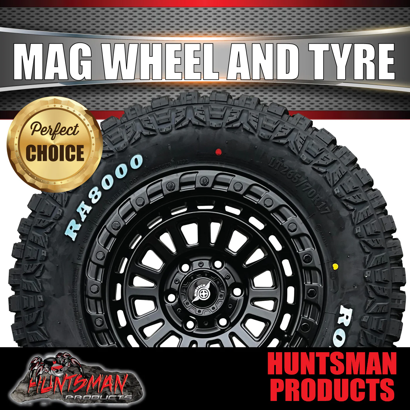 17x8 Sandstorm Alloy Wheel 6/139.7 pcd ET20 & 265/70R17 Roadcruza RA8000 Rugged Tyre - Image 5