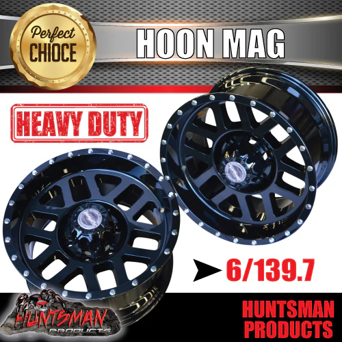 17x9, 0 Offset Hoon Mag Alloy Wheel Rim 6/139.7 pcd. Fits Patrol, Hilux, Ranger, Triton, Prado ETC - Image 5