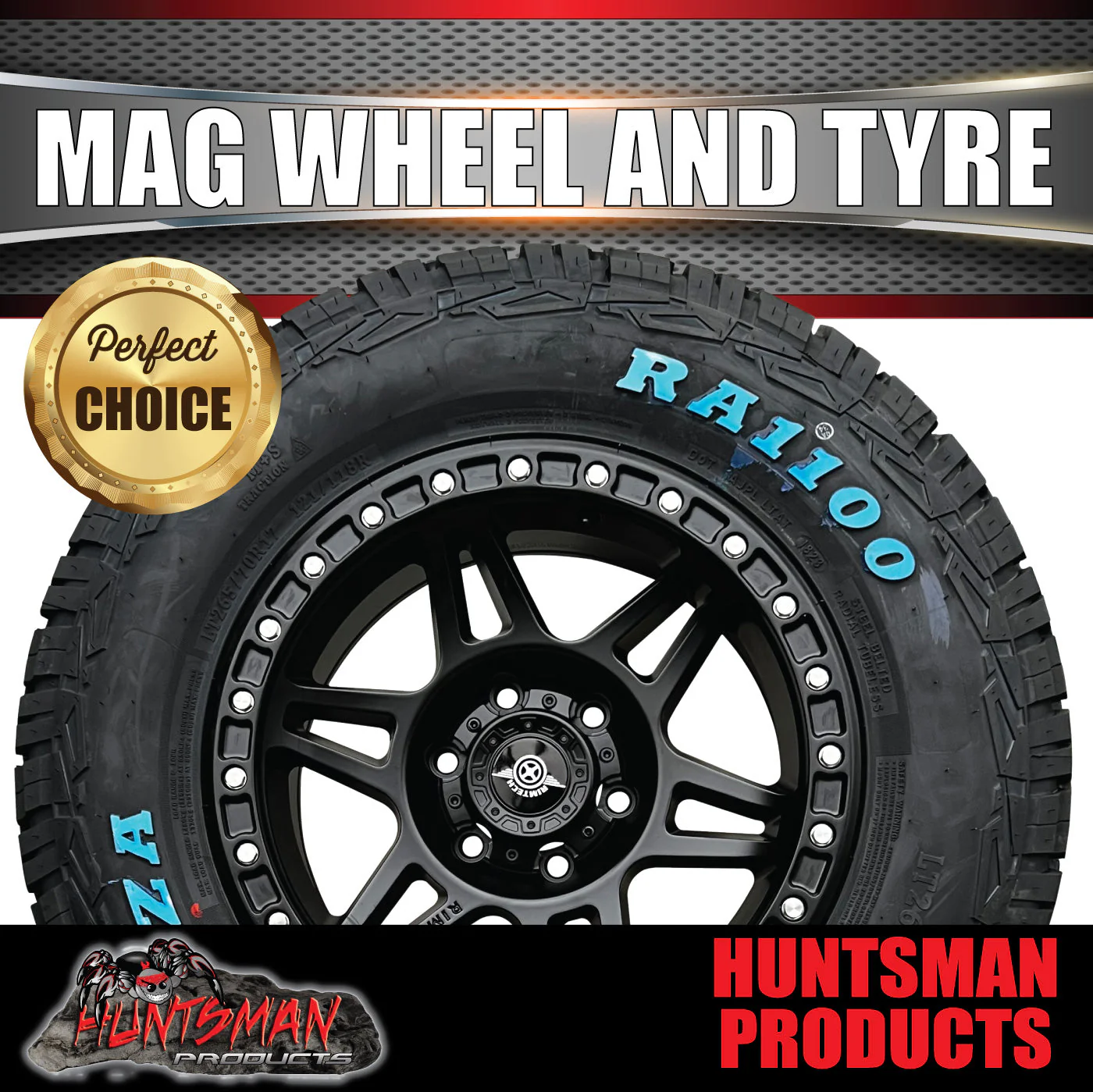 17x9 Delta Alloy Mag Wheel 6/139.7 pcd ET18 & 265/65R17 Roadcruza RA1100 AT tyre - Image 3