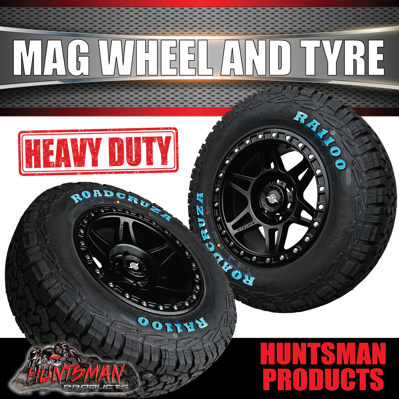 17x9 Delta Alloy Mag Wheel 6/139.7 pcd ET18 & 33x12.5R17 Roadcruza RA1100 AT tyre - Image 4