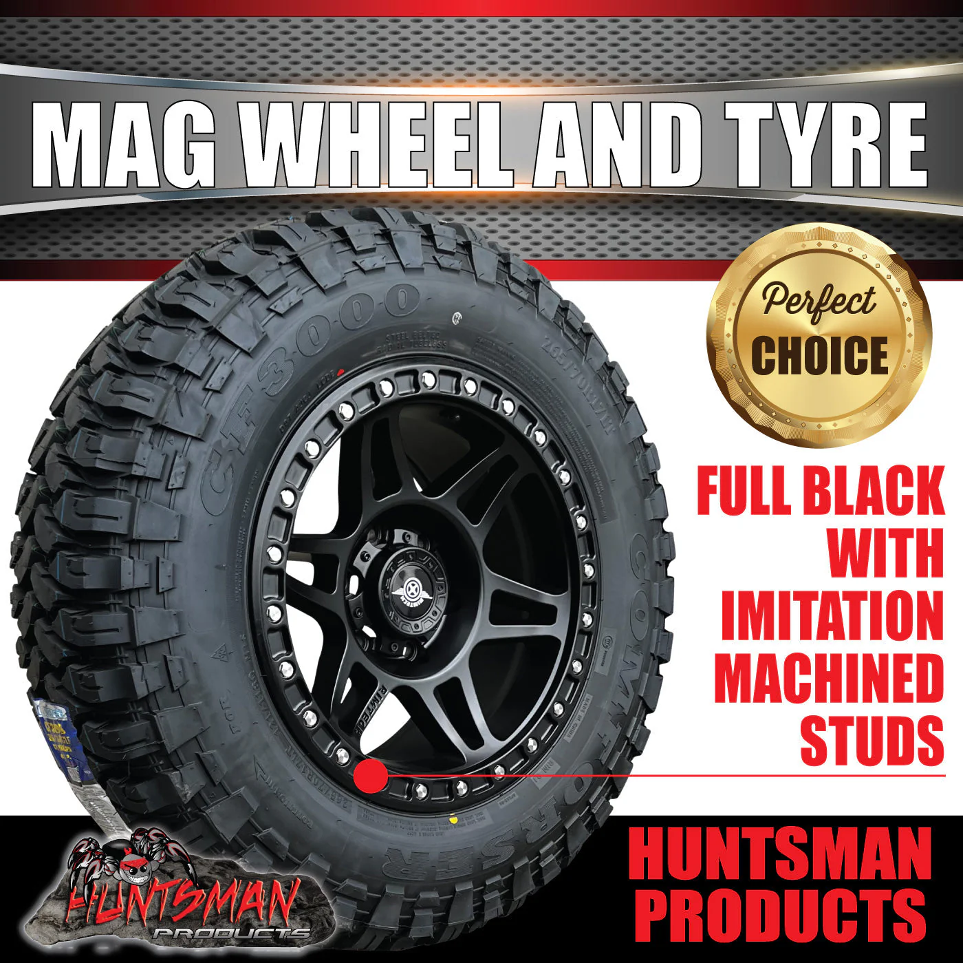17x9 Delta Alloy Wheel 6/139.7 pcd ET18 & 265/70R17 Comforser CF3000 Mud Tyre - Image 5