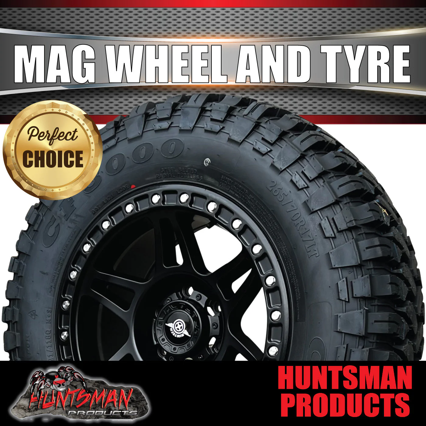 17x9 Delta Alloy Wheel 6/139.7 pcd ET18 & 33x12.5R17 Comforser CF3000 Mud Tyre - Image 4