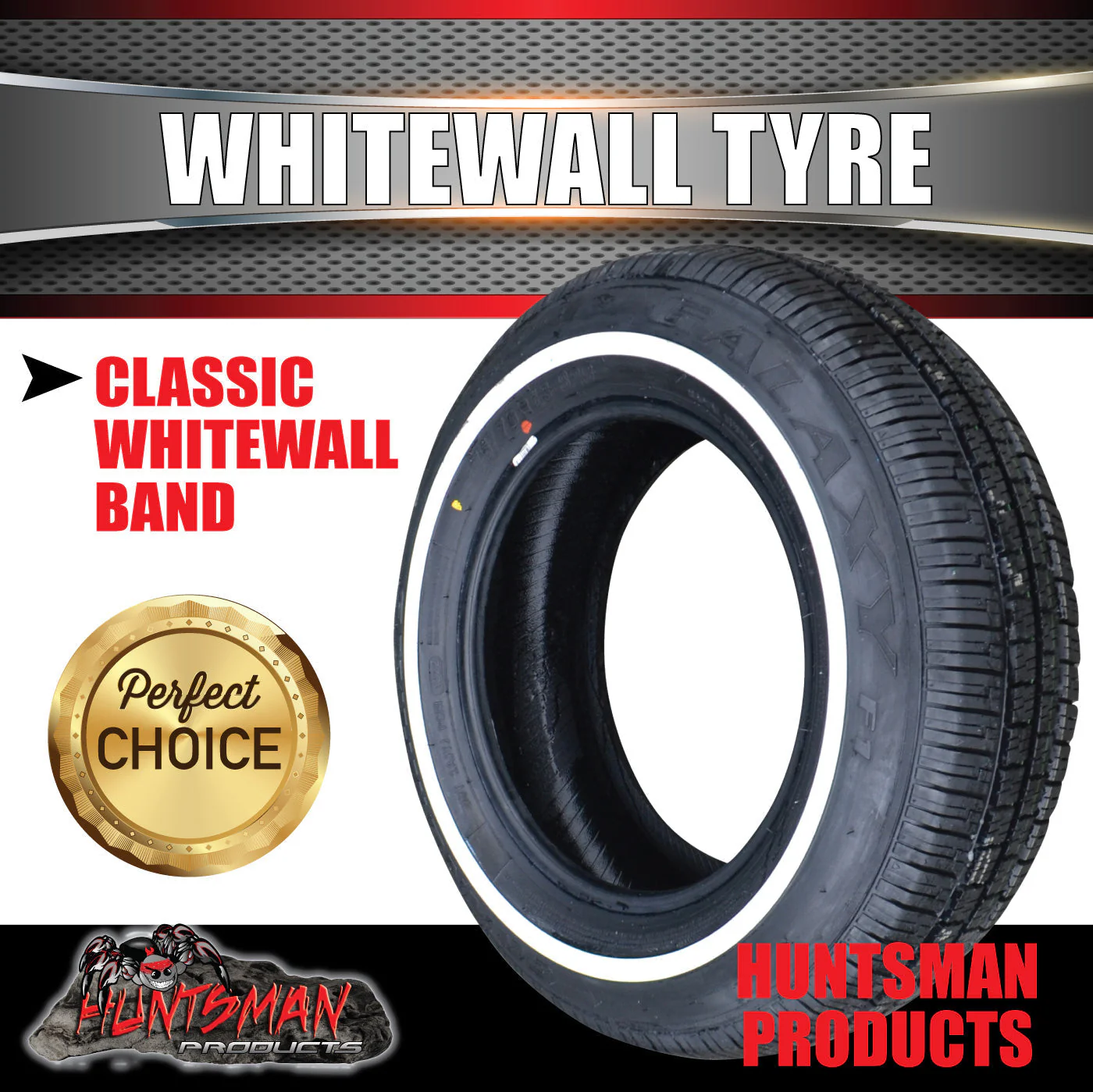 165/65R13 Whitewall Daynamic Tyre 18mm Line  77S White Wall Tire 165 65 13 - Image 2