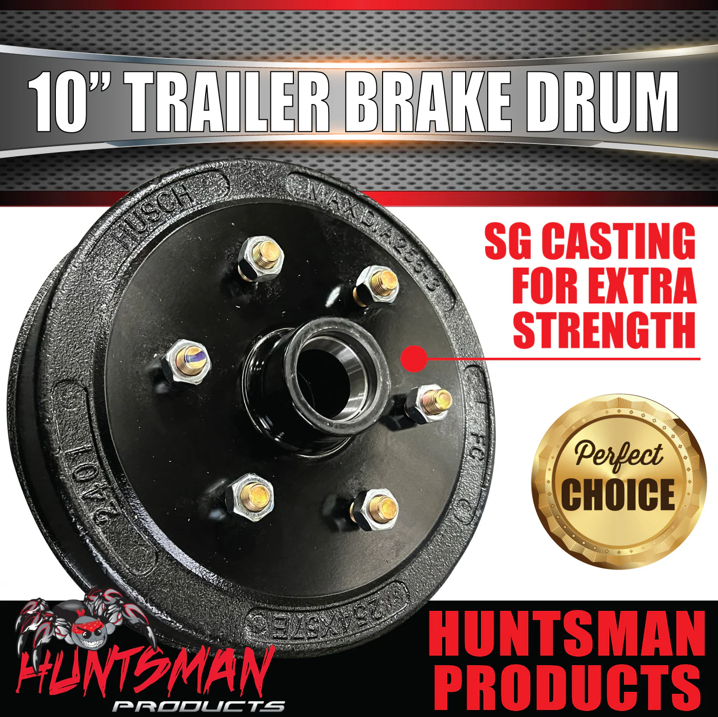1x 10" Trailer Caravan Electric Drum 6 Stud Landcruiser Pattern 6/139.7 PCD & LM Holden Bearing Set - Image 4