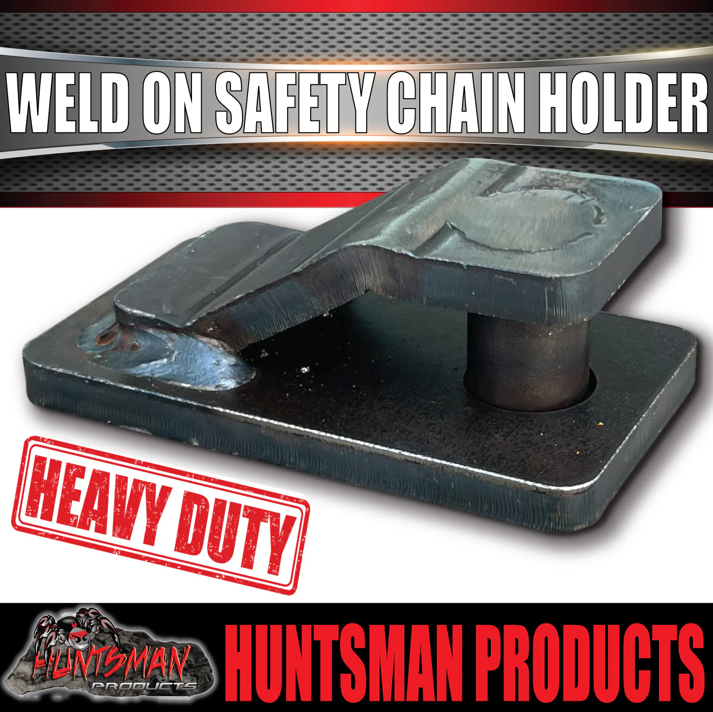 1x 13mm Trailer Caravan Weld Safety Chain Holder Cam Lock Base Suit Hammerlocks