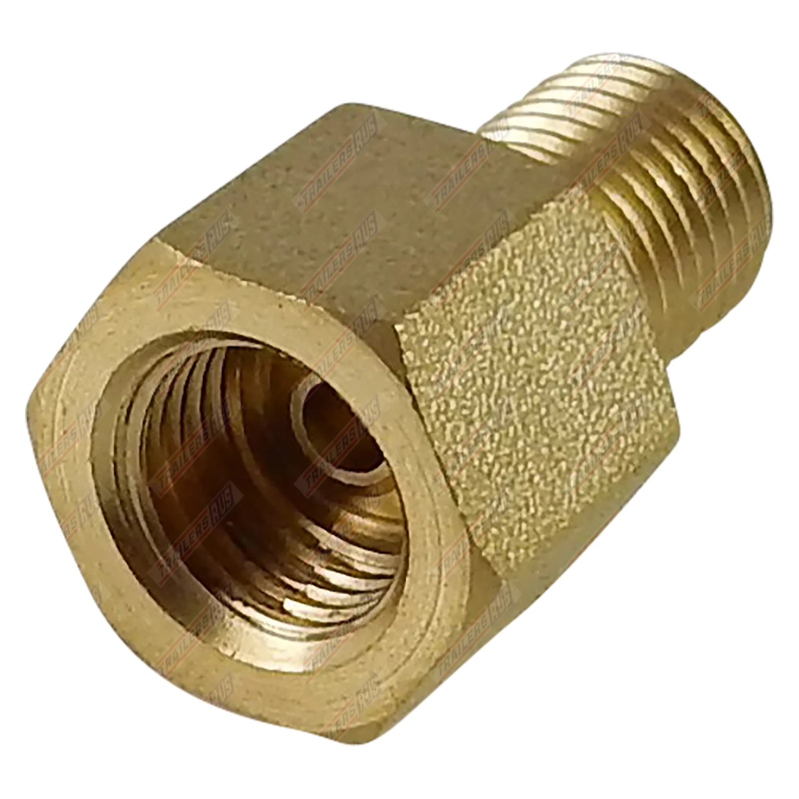 1x Hydraulic Brake Trailer Brass Master Cylinder / Caliper Adaptor Nut & Washer