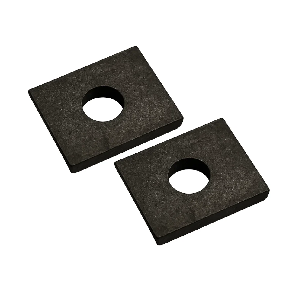 2x Natural Finish Trailer Caravan Spring Axle Pad Packer 40mm x 50mm x 8mm