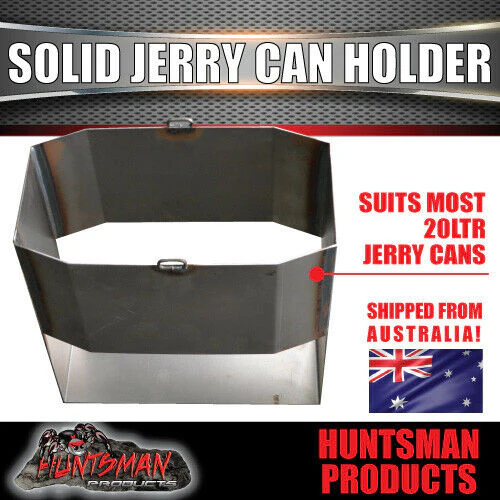 20 Litre Natural Finish Solid Welded Jerry Can Holder For Caravan Camper Trailer