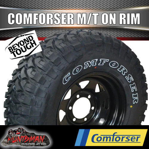 245/75R16 L/T Comforser CF3000 Mud Tyre on 16" 4wd Black Steel Wheel Rim. 245 75 16 - Image 3
