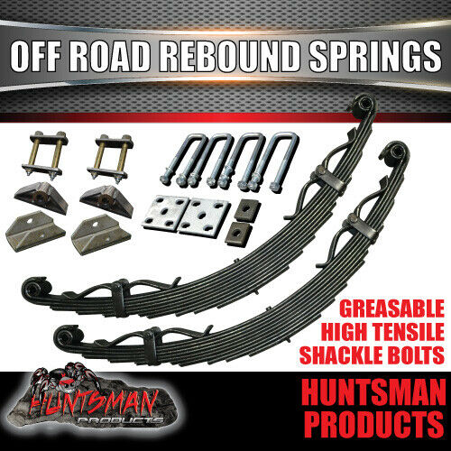 2500KG DIY Off Road Trailer Kit. Outback Springs, Electric Brakes. Stub Axles.. - Image 3