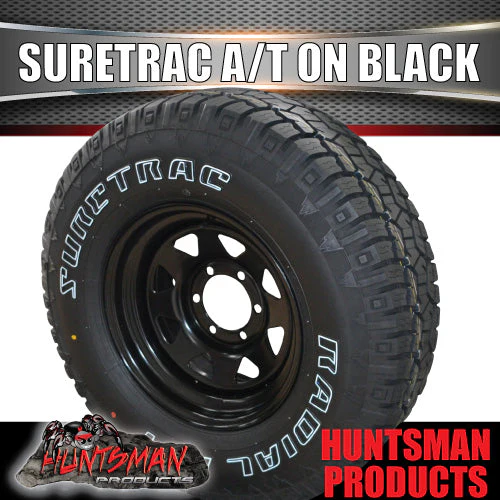 285/70R17 Suretrac A/T on 17" Black Steel Rim. 285 70 17 - Image 5