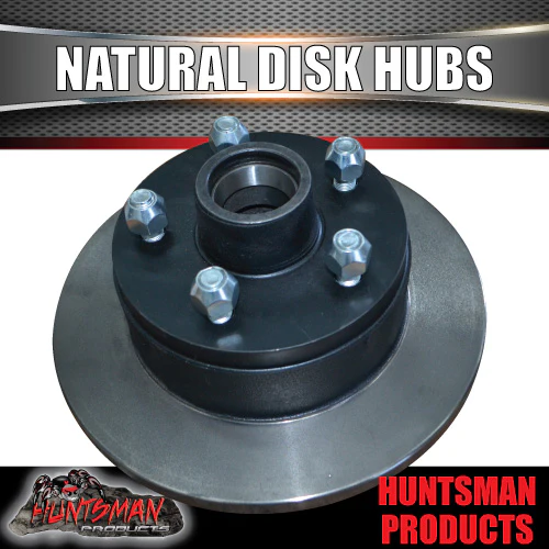 2x 10" Trailer Caravan Natural Disc Hubs Commodore Pattern & LM Bearings 5/120 - Image 4