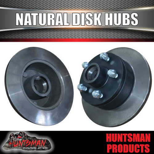 2x 10" Trailer Caravan Natural Disc Hubs Commodore Pattern & LM Bearings 5/120 - Image 5