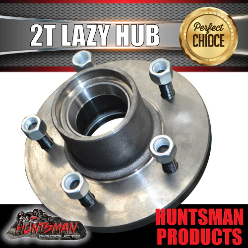 2X 2000Kg 5 Stud Landcruiser Stud Pattern Trailer Hubs & 50mm Stub Axles 5/150 pcd - Image 5