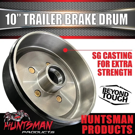 2X Trailer 10" Drums Suit 5 Stud F100. 5/139.7 PCD & LM (Holden) Size Bearings - Image 7