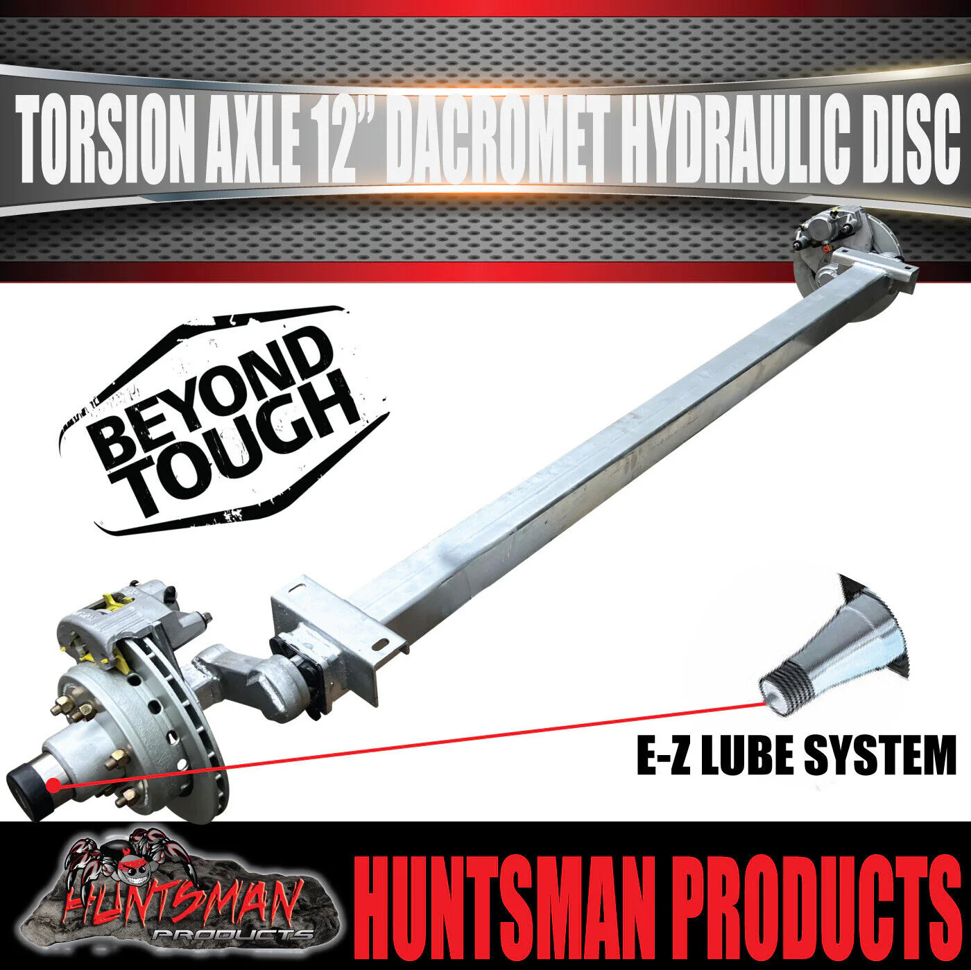 3500Kg Tandem Boat Trailer Torsion Bar Independent Suspension Kit. 12'' Disc Brakes - Image 4