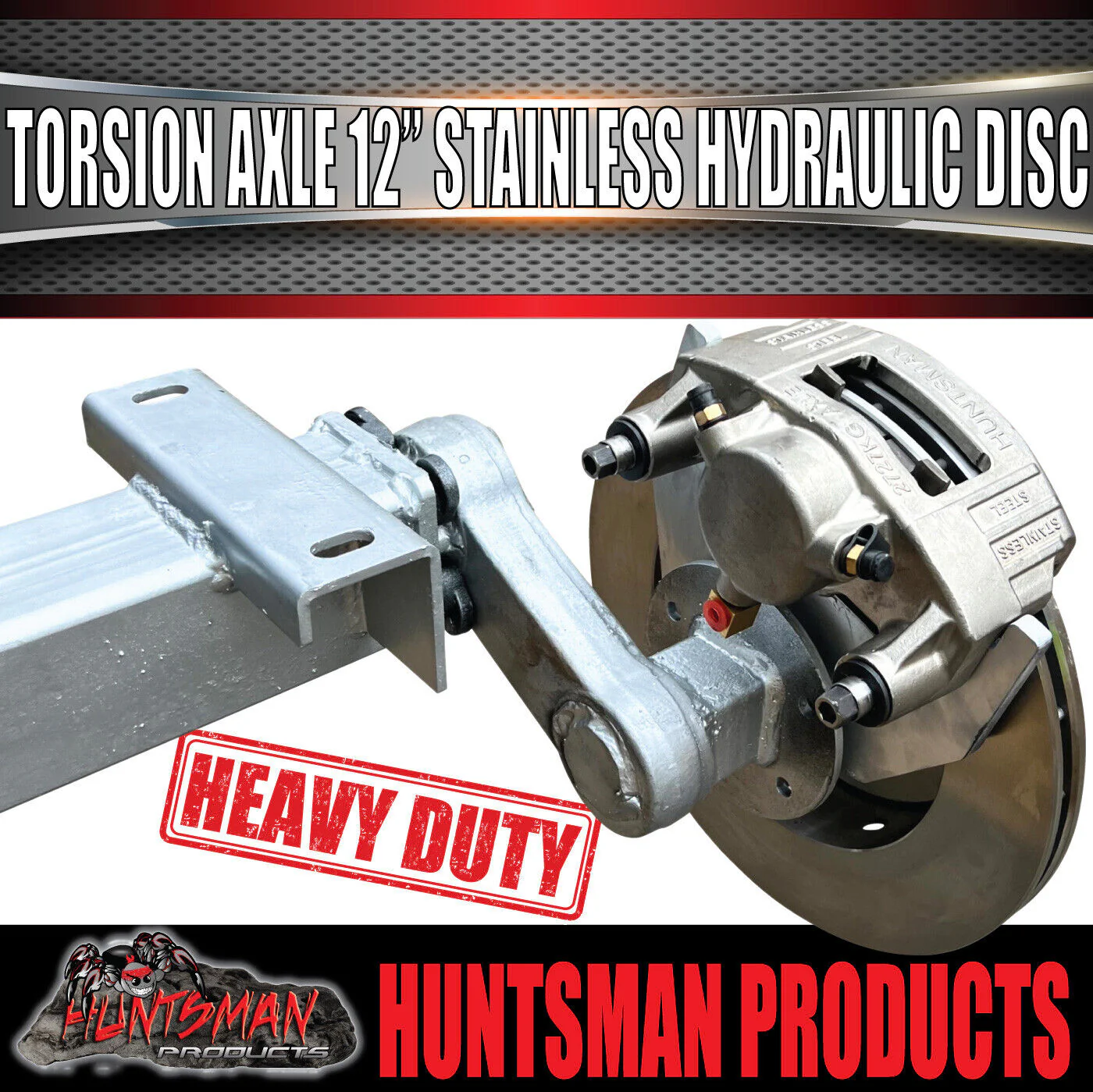3500Kg Tandem Boat Trailer Torsion Bar Independent Suspension Kit. 12'' Stainless Disc Brakes - Image 8