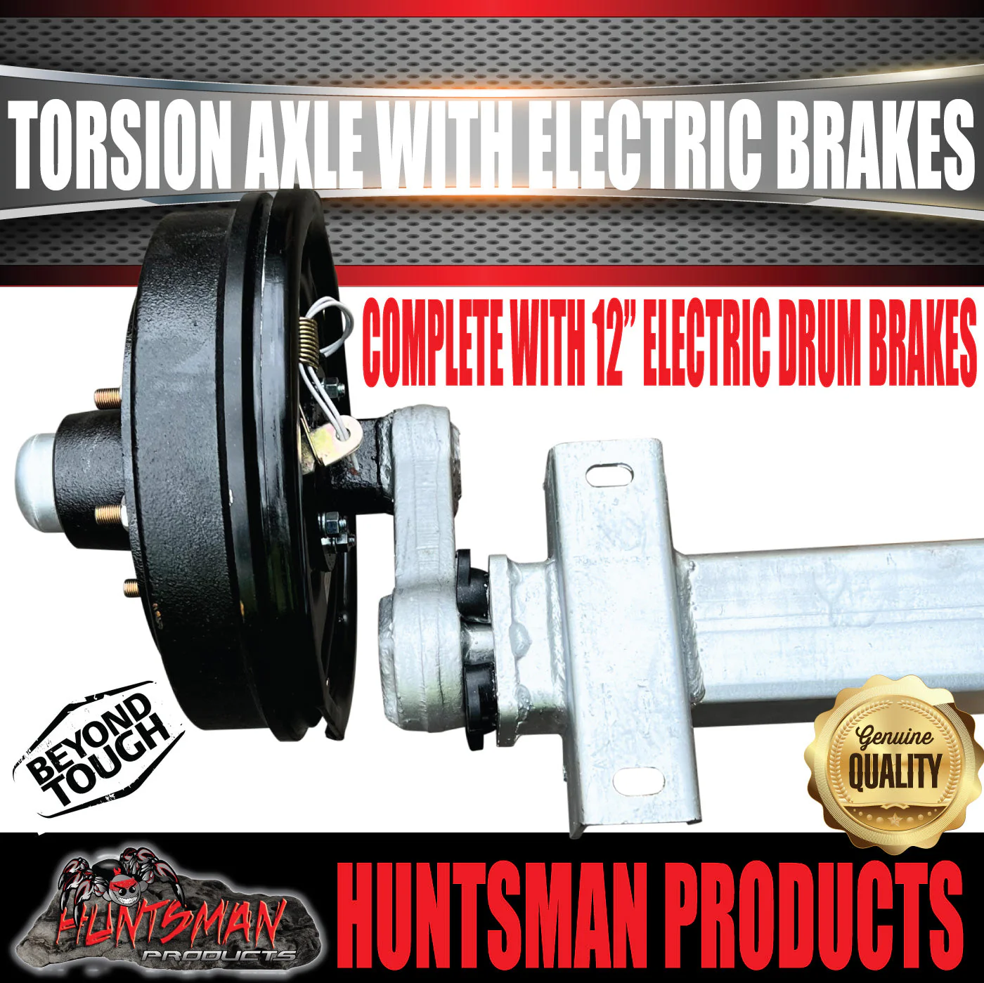 3500Kg Tandem Trailer Caravan Torsion Bar Independent Suspension Kit. 12'' Brakes - Image 5