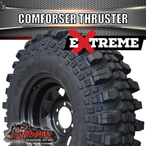 35x10.5R16 LT Comforser Thruster Competition Tyre on 16" Black Steel Wheel Rim - Image 4