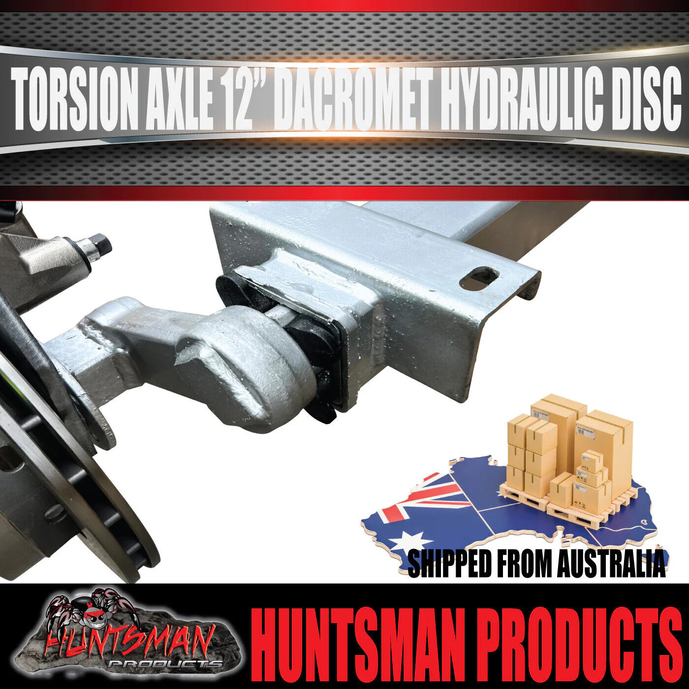 4000Kg Tandem Boat Trailer Torsion Bar Independent Suspension Kit. 12'' Disc Brakes - Image 6