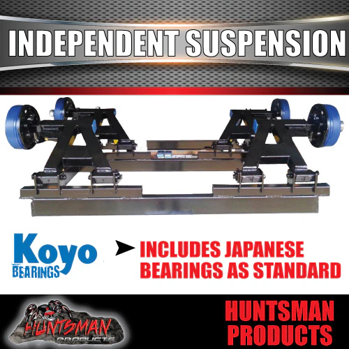 4000Kg Caravan Trailer Tandem Shock & Coil Independent Suspension - Image 6