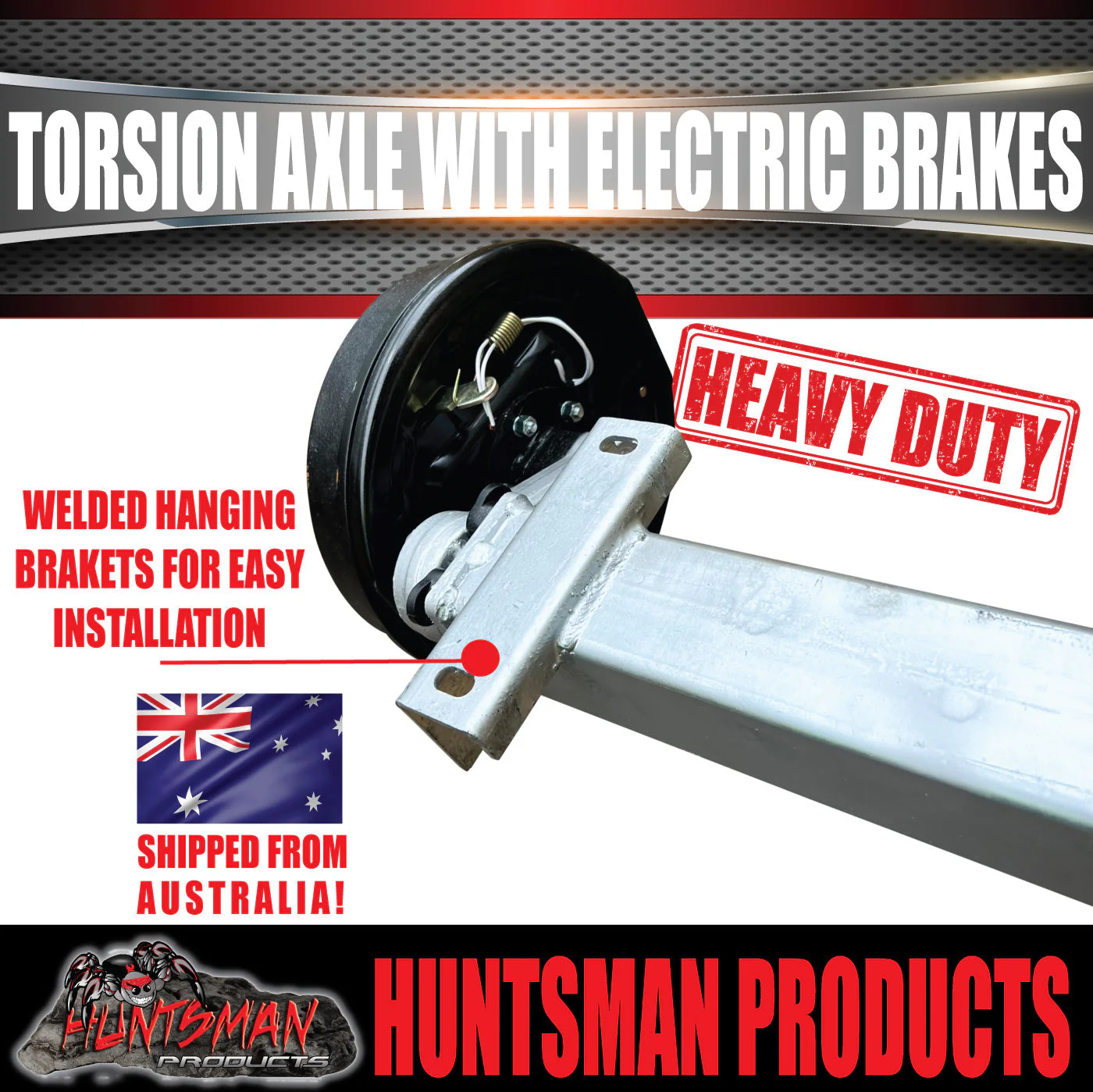 4000Kg Tandem Trailer Caravan Torsion Bar Independent Suspension Kit. 12'' Brakes - Image 6