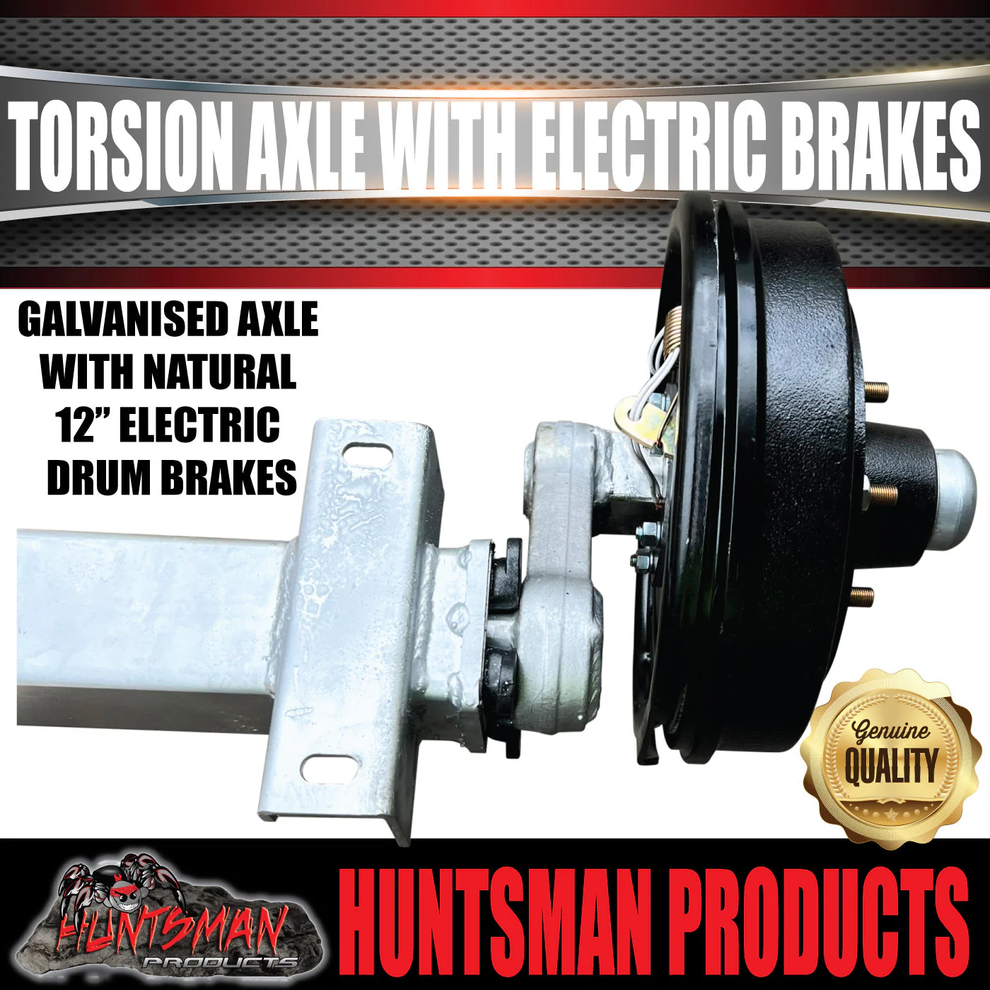 4000Kg Tandem Trailer Caravan Torsion Bar Independent Suspension Kit. 12'' Brakes - Image 7