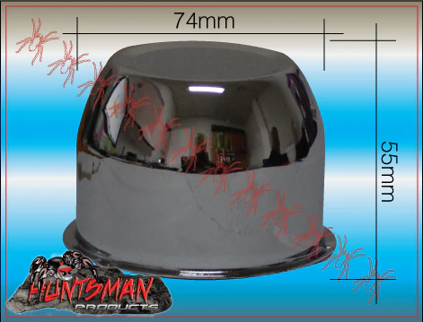 4x Chrome Trailer Caravan Wheel Caps To Fit HT Holden Rims With 75mm Centre Bore - Image 3