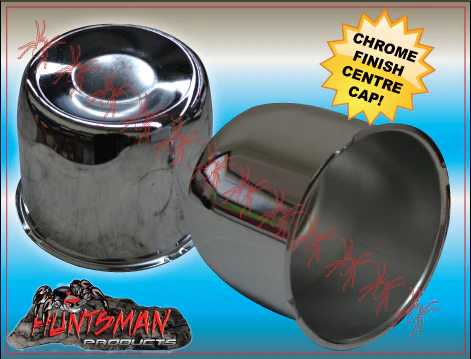 4X CHROME WHEEL CENTRE CAP- 83MM SUIT FORD HQ TRAILER WHEEL - Image 4