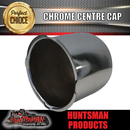 4X CHROME WHEEL CENTRE CAP- 83MM SUIT FORD HQ TRAILER WHEEL - Image 5