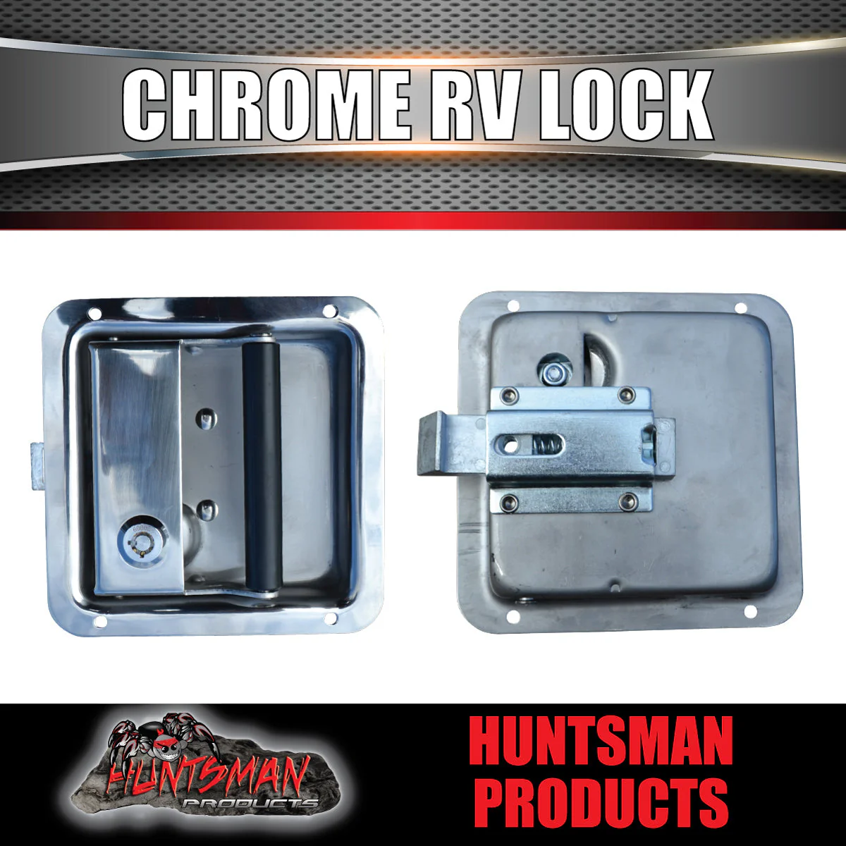 4x Stainless Steel Caravan RV Motorhome Trailer Canopy Lock. Pull Down Up Handle - Image 3