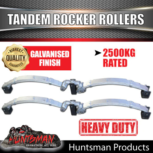 5 Leaf Trailer Caravan 2500Kg Dacromet Rocker Roller Springs & High Tensile U Bolt Kit. 7mm Thick Springs! - Image 4