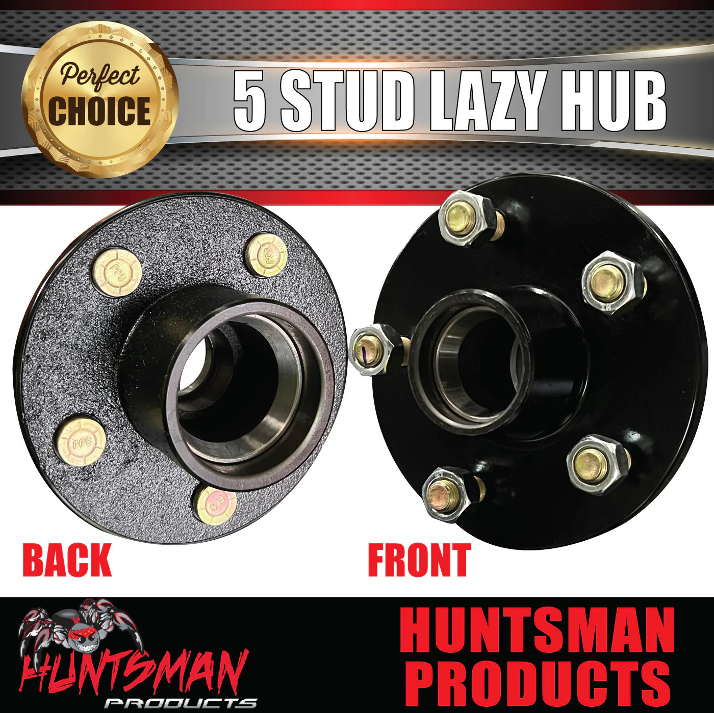 2x 5 Stud 5/150 PCD Trailer Caravan Hubs Suit Landcruiser Pattern & LM Bearing Kits - Image 4