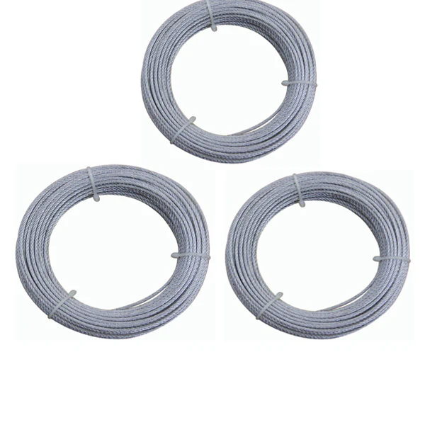 500 Metres Zinc Plated 7x7 steel 4mm Wire Cable Rope - Image 4